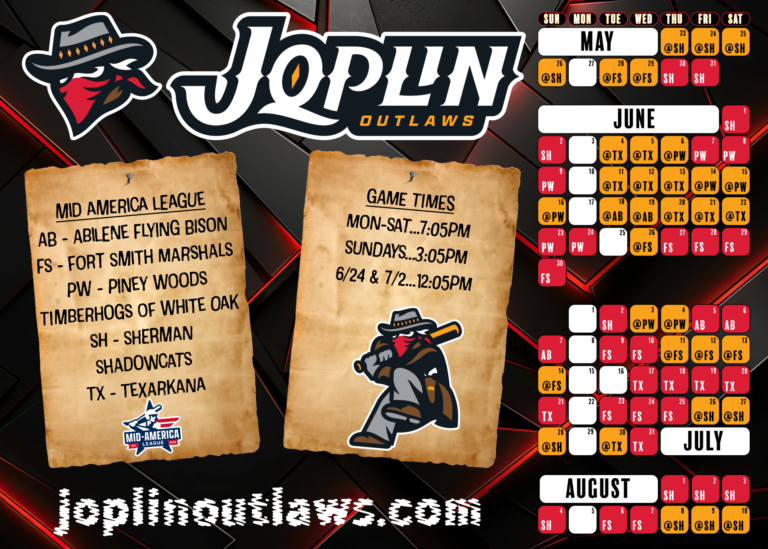 Schedule Joplin Baseball